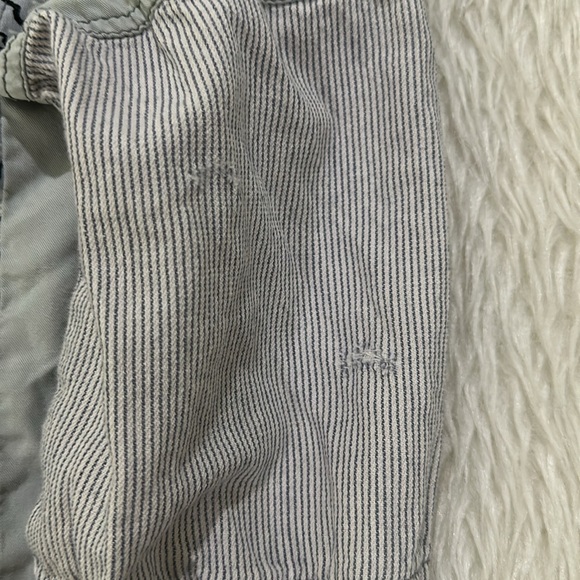 Free people all patched up Womans chambray button down shirt size xs - Picture 8 of 9